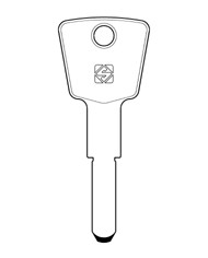 KE13 CHIAVE CILINDRO PUNZONATA