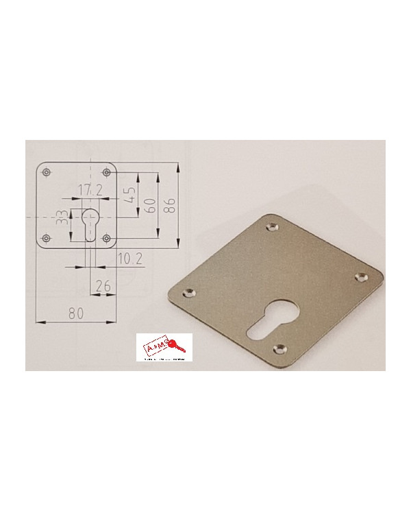 DIERRE MOSTRINA INTERNA 4 FORI OTT CILINDRO DX