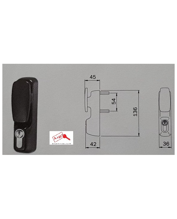 ISEO COMANDO ESTERNO POMOLO FISSO IDEA PUSH