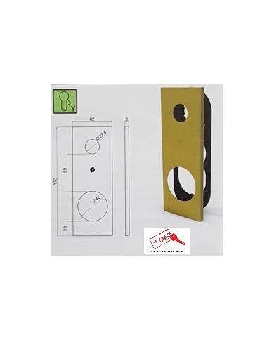 SECUREMME PLACCA Q 62X170 CIL BR ART 4556KF4