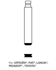 HU83CH INSERTO CHIAVE AUTO IRFH