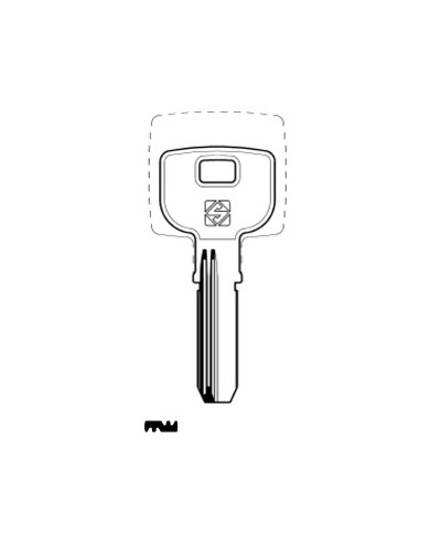 FH17R CHIAVE CILINDRO PUNZONATA