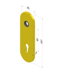 SECUREMME PLACCA 65X187 CIL OTT ART 4502KOL