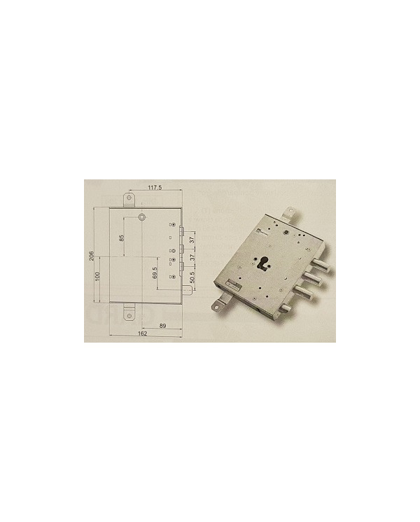 MOTTURA SERRATURA BLINDATI CIL E90 ART 898571GRLD