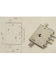 MOTTURA SERRATURA BLINDATI CIL E90 ART 898571 SX