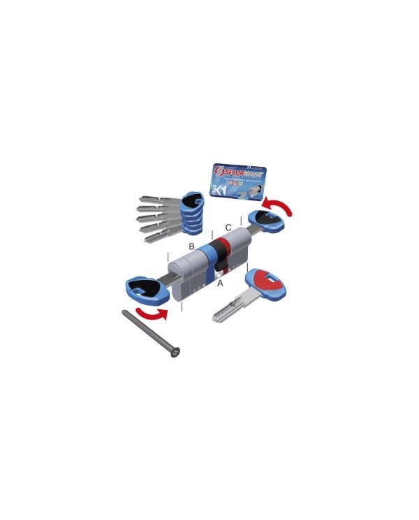 SECUREMME CILINDRO EVOK1 31-51 DF ART 310TDCS3151