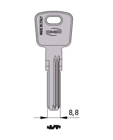 OMEC CHIAVE PIATTA GRANDE (OC4) ART 2020/06