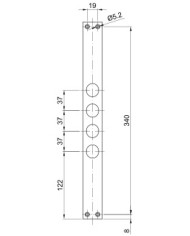 CIPIERRE CONTROPIASTRA SERRATURA BLINDATI I37