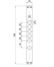 CIPIERRE CONTROPIASTRA SERRATURA BLINDATI I28+L