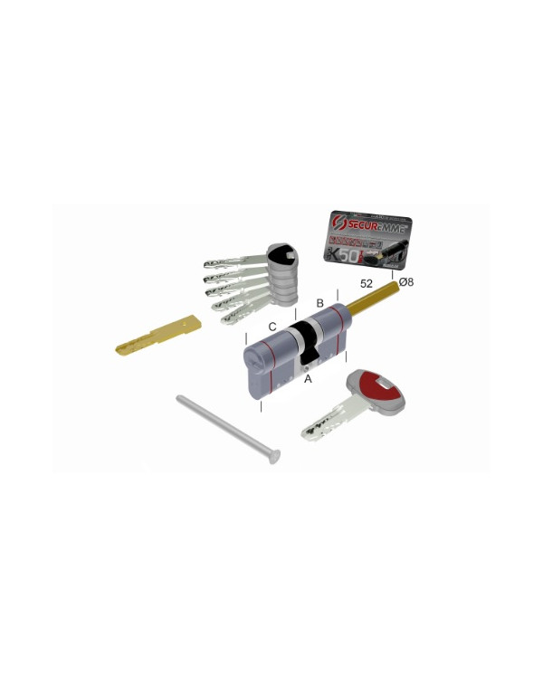 SECUREMME CILINDRO K50 CODOLO-35 ART 351BQCS31361