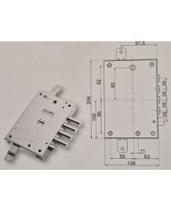 MOTTURA SERRATURA BLINDATI DM E63 DX 898571EFCD