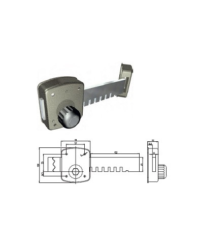 CR SERRATURA  APPLICARE 6 MAND A POMPA ART 1500L