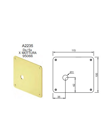 DISEC MOSTRINA PER CODOLO BR SX ART A2235