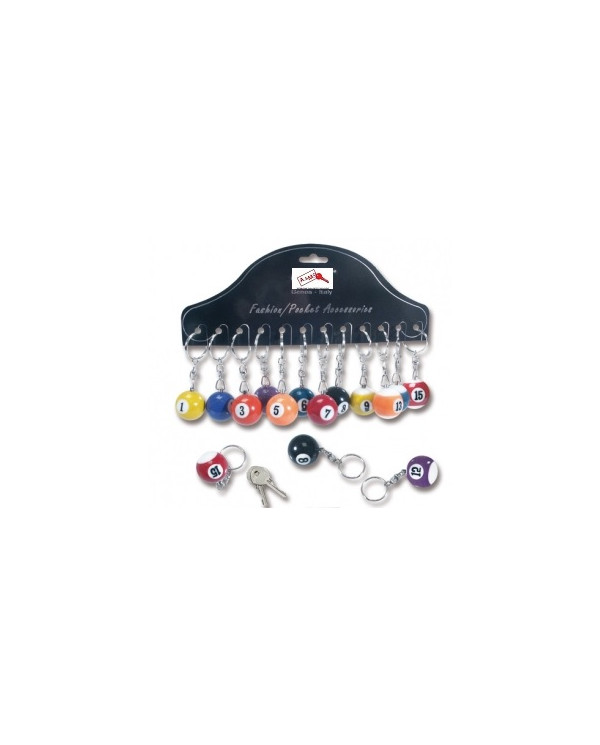 PORTACHIAVE BILIARDO CNF 12 PZ NUMERI ASSORTITI