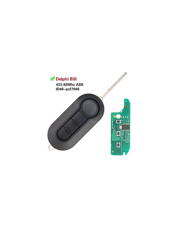 RADIOCOMANDO 3 PULSANTI FIAT DELPHI LAMA SIP22