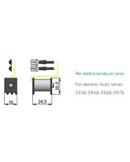 OMEC BOBINA PER ELETTROSERRATURA DOPPIA MAPPA