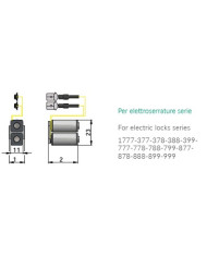OMEC BOBINA PER ELETTROSERRATURA DA FASCIA