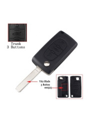 GUSCIO CHIAVE AUTO 3 PULSANTI PROFILO VA2 KS03D