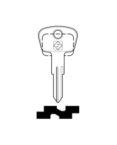 ZD19 CHIAVE AUTO TESTA FERRO