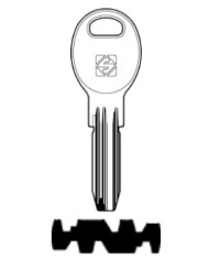KLE10R CHIAVE CILINDRO PUNZONATA