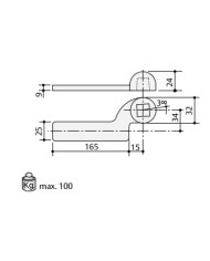 BRACCIO INFERIORE DX PER CHIUDIPORTA PAVIMENTO AC1