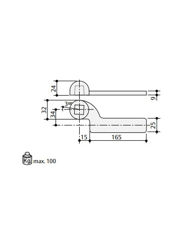 BRACCIO INFERIORE SX PER CHIUDIPORTA PAVIMENTO AC3