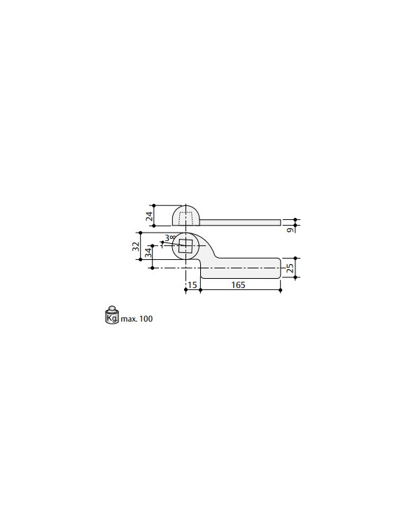 BRACCIO INFERIORE SX PER CHIUDIPORTA PAVIMENTO AC3