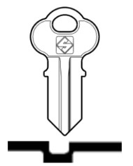 CH2 CHIAVE AUTO TESTA FERRO