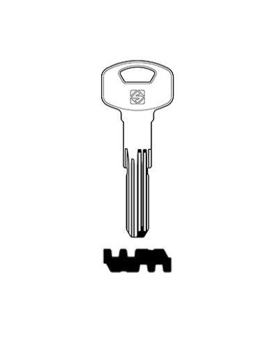 YA118SMD CHIAVE CILINDRO PUNZONATA