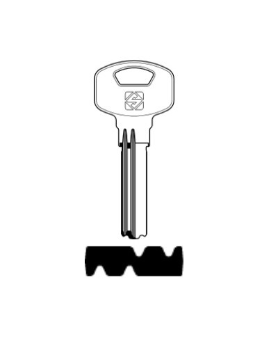 YA103R CHIAVE CILINDRO PUNZONATA