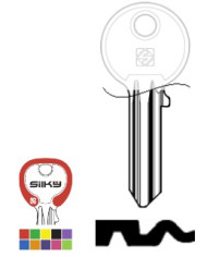 IE31SK CHIAVE CILINDRO COLORATA SILKY