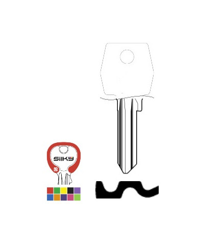 AGB1RSK CHIAVE CILINDRO COLORATA