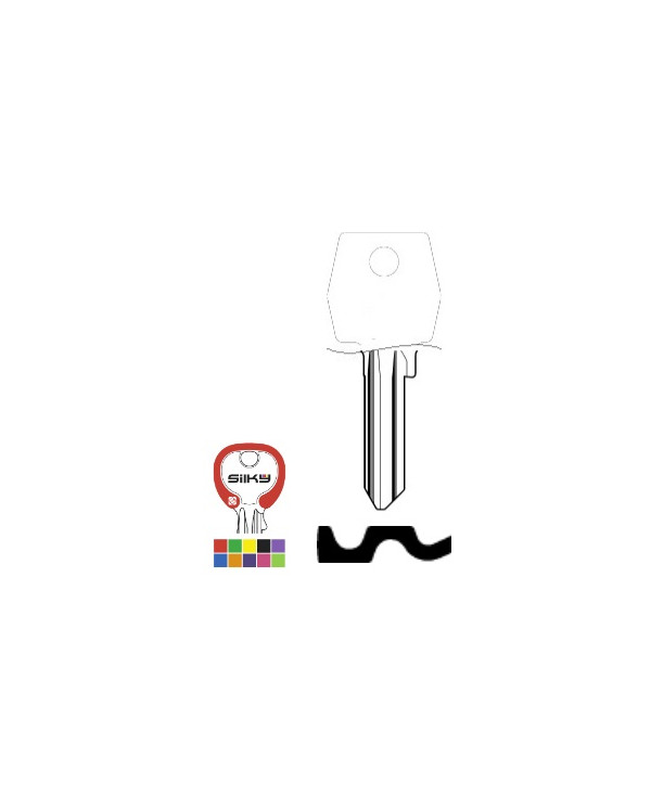 AGB1RSK CHIAVE CILINDRO COLORATA