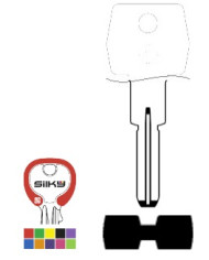 AGB5SK CHIAVE CILINDRO COLORATA SILKY