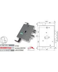 MOTTURA SERRATURA TRIPLICE E73 CIL DX ART 89571