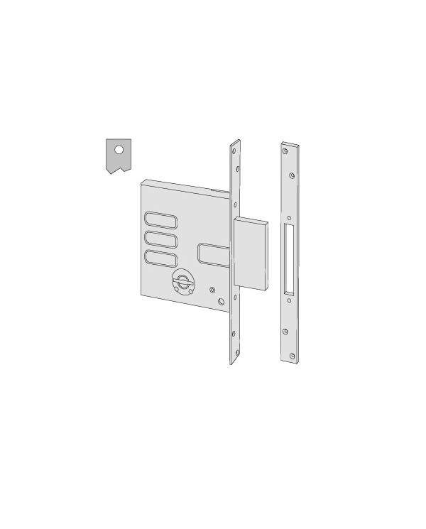 CISA SERRATURA INFILARE DM E60 ART 57010