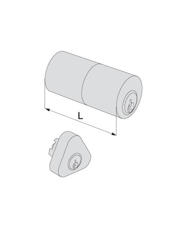 CISA COPPIA CILINDRO FISSO ART 02145 L50