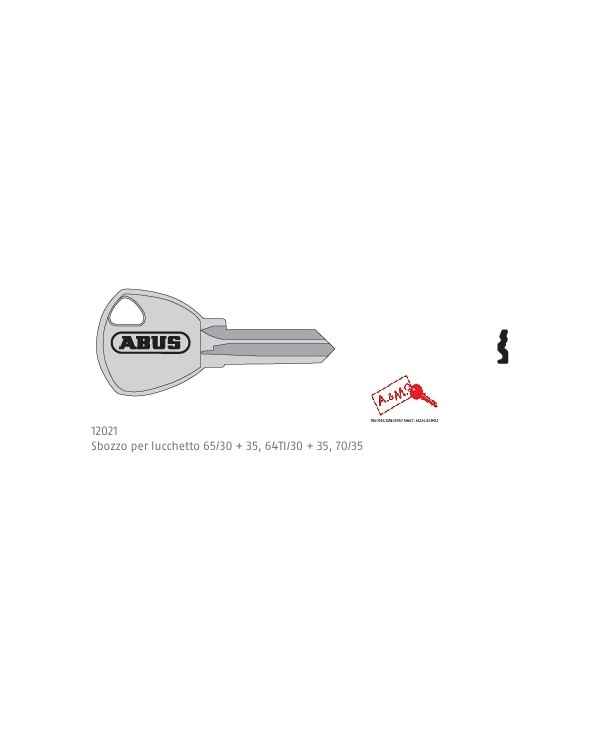 ABUS CHIAVE GREZZA PER LUCCHETTO SERIE 65/30