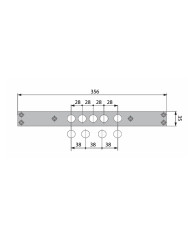 ISEO FRONTALE PER SERRATURA SERIE 600 I28 CISA