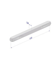 SECUREMME QUADRO 8 PASSANTE ZINCATO 8X120