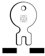 ABO1 CHIAVE CILINDRO PER ASCENSORE