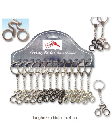 PORTACHIAVE BICI STILIZZATA CNF 12 PEZZI