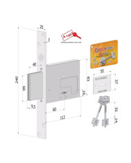SECUREMME SERRATURA LATERALE E60 DM SERIE 2031