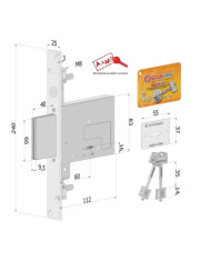 SECUREMME SERRATURA TRIPLICE E60 DM SERIE 2033