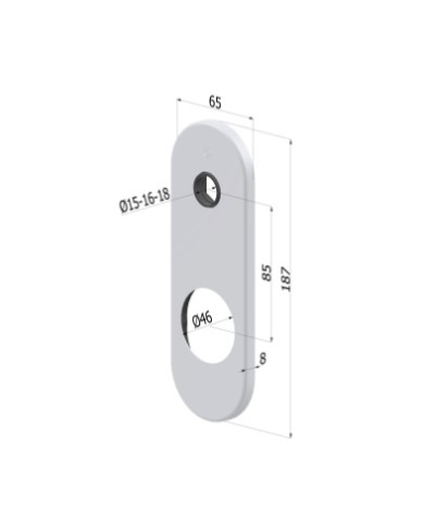 SECUREMME PLACCA 65X187 DM CS ART 4501KCS