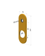 SECUREMME PLACCA 65X187 DM BR ART 4501KF4