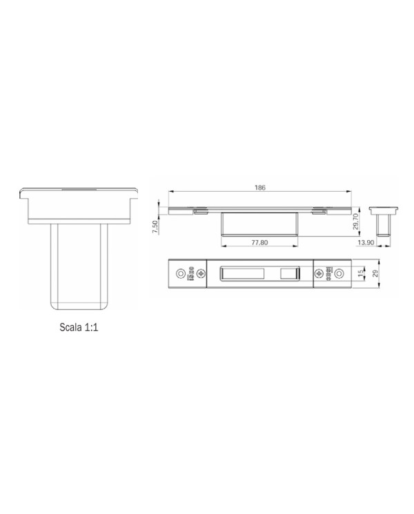 ISEO CONTROPIASTRA REGOLABILE ART 038720