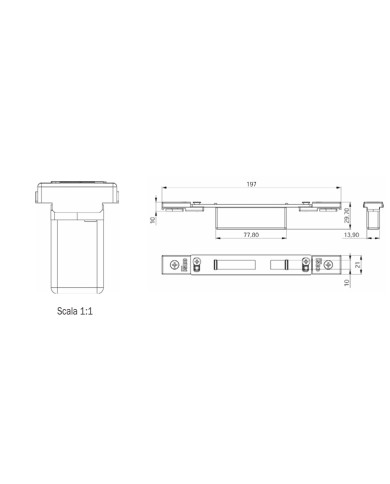 ISEO CONTROPIASTRA REGOLABILE ART 038721