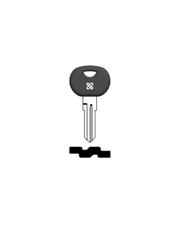 HU217RP CHIAVE AUTO TESTA PLASTICA