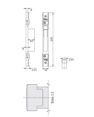 ISEO CONTROPIASTRA REGOLABILE ART 0387031